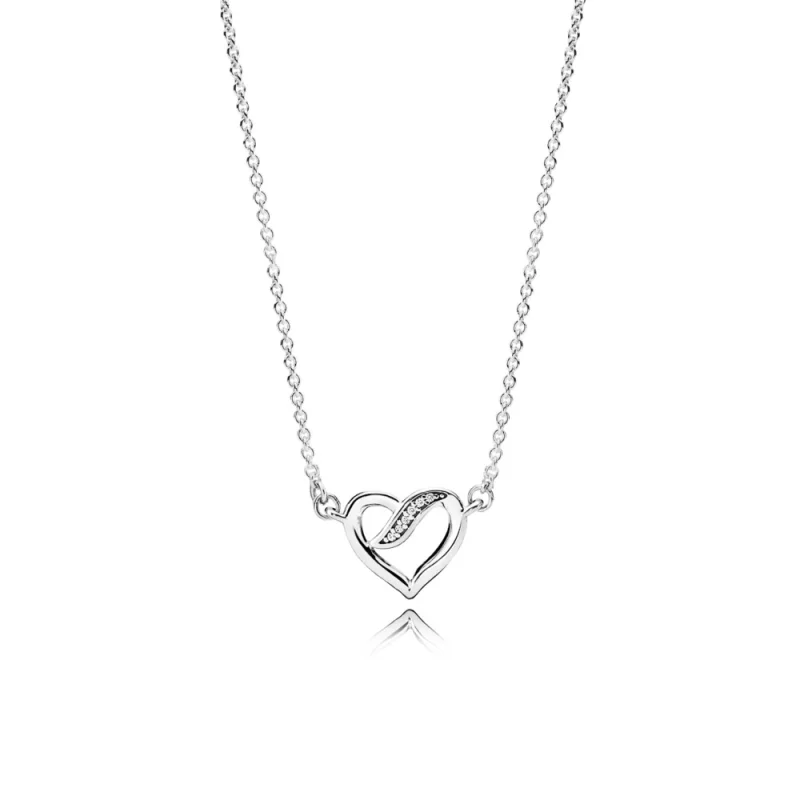 (image pour) Collier Rubans de l'Amour - PANDORA - 590535CZ-45