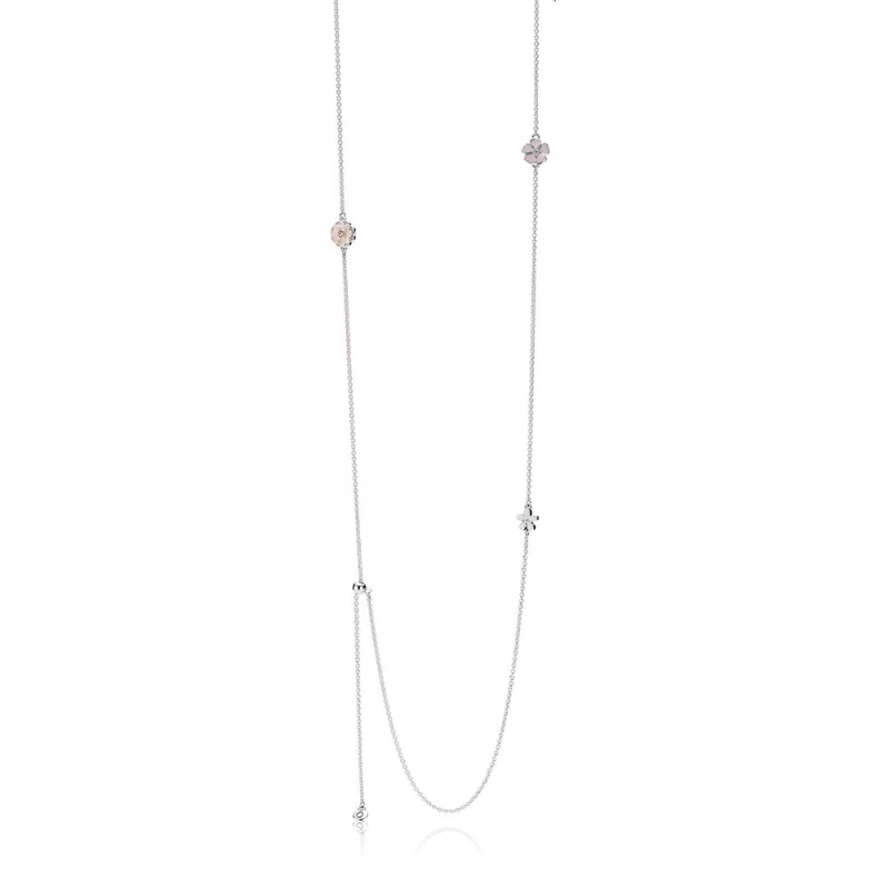 (image pour) Collier sautoir Fleurs Poétiques - PANDORA - 590518ENMX - Afficher 2