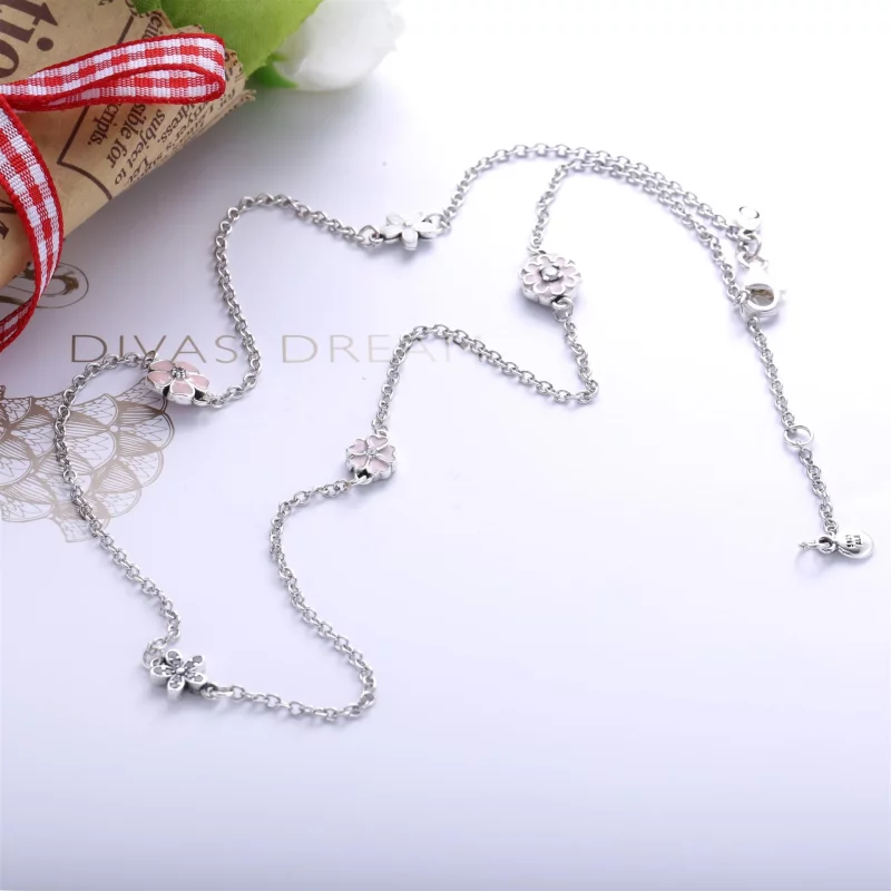(image pour) Collier sautoir Fleurs Poétiques - PANDORA - 590518ENMX - Afficher 4