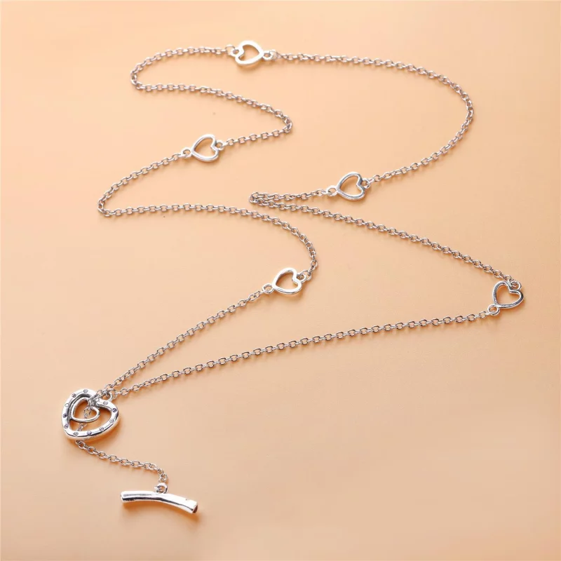 (image pour) Collier Signature coeur en Argent PANDORA France - 397246NRPMX - Afficher 2