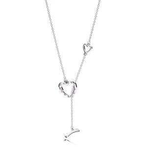 (image pour) Collier Signature coeur en Argent PANDORA France - 397246NRPMX