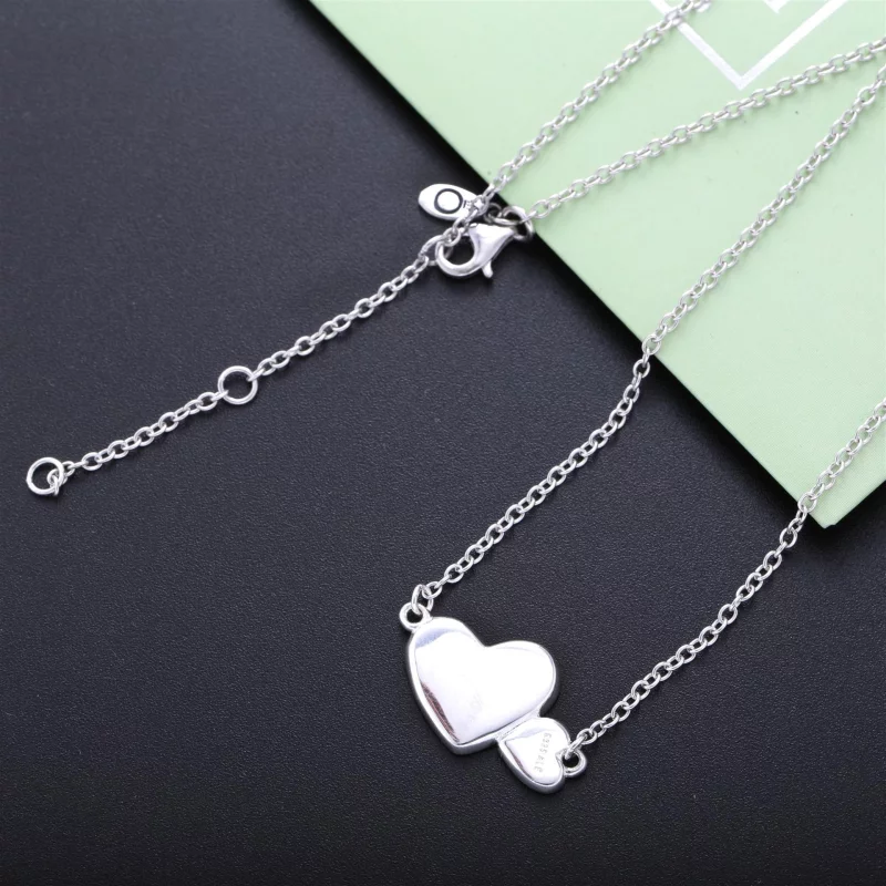 (image pour) PANDORA Cœurs Lumineux Pendentif Collier - 590521mop-45 - Afficher 2
