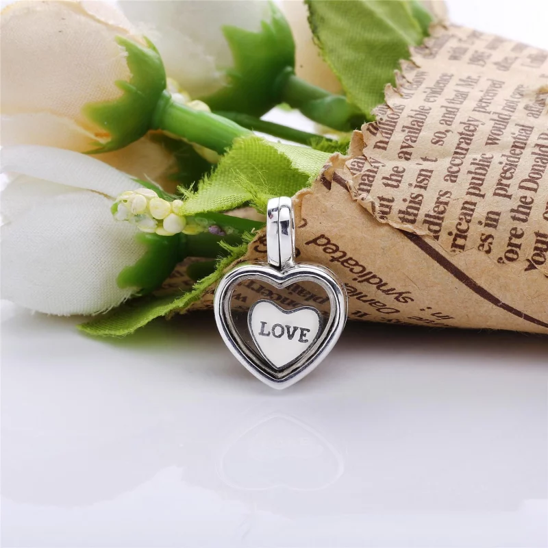 (image pour) PANDORA - Pendentif Médaillon Floating Heart Locket Heart Lockets - 590544A - Afficher 2