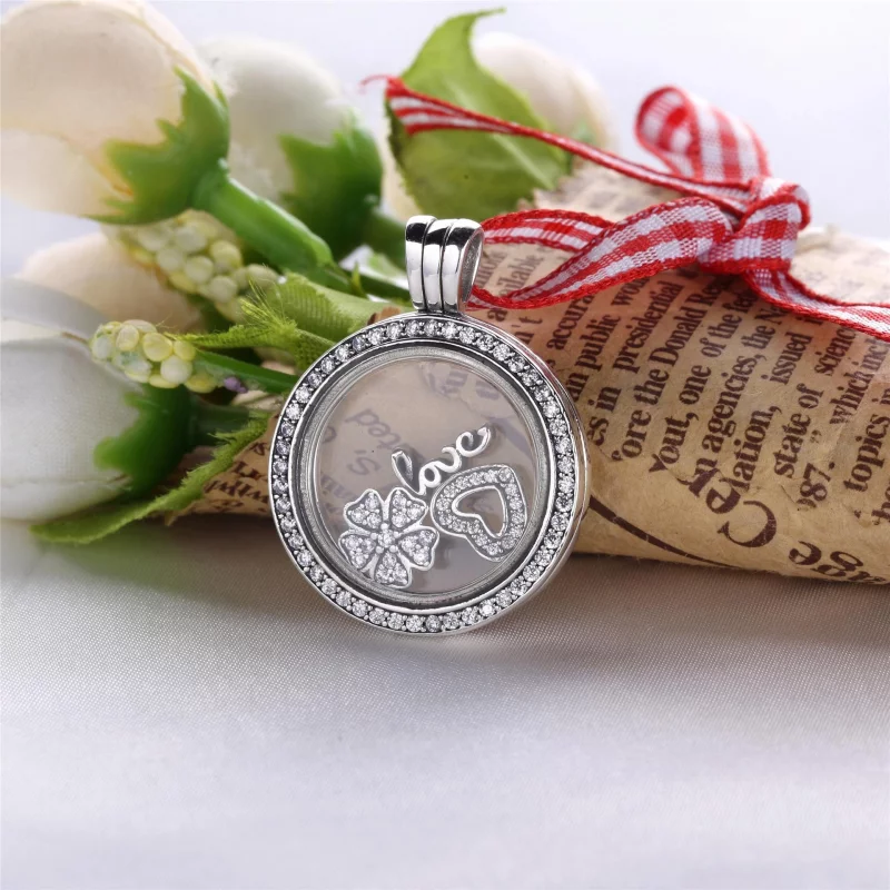 (image pour) PANDORA - Pendentif Médaillon Floating Heart Locket Lockets - PJ00288-1 - Afficher 3