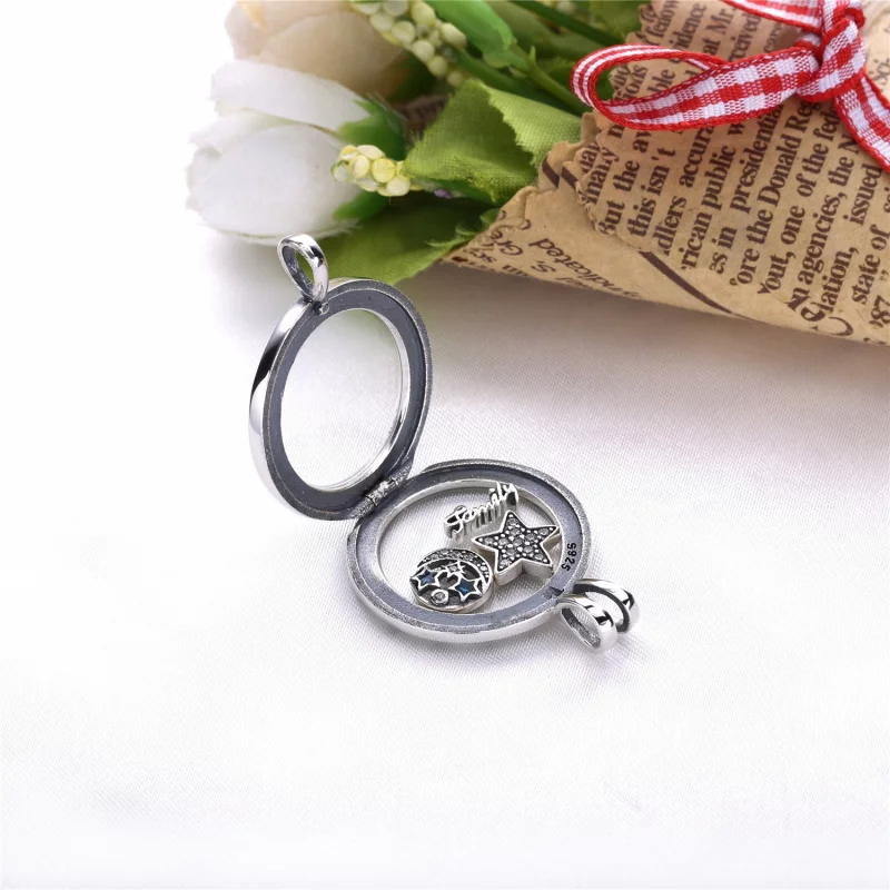 (image pour) PANDORA - Pendentif Médaillon Floating Heart Locket Lockets - PJ00288-1 - Afficher 4