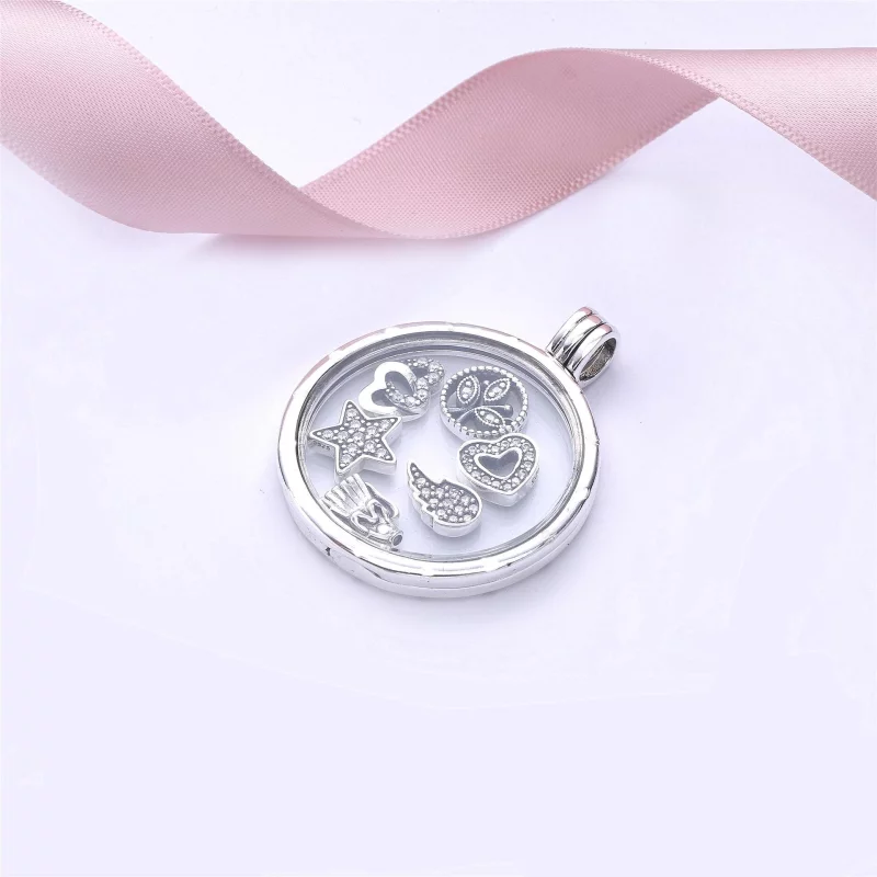 (image pour) PANDORA - Pendentif Médaillon Large Sparkling Locket - PJ00210-1 - Afficher 2