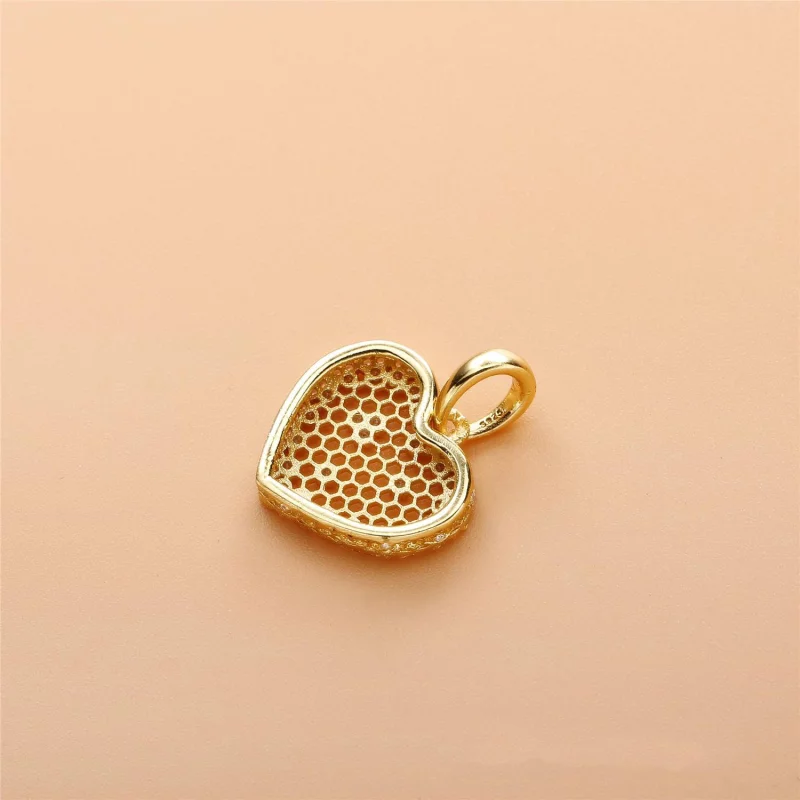(image pour) Pendentif Dentelle en Nids d’Abeilles PANDORA Shine™ - 367111CZ - Afficher 4