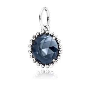 Pendentif en Argent 925/1000e et cristal couleur bleu nuit - PANDORA (image pour) Pendentif en Argent 925/1000e et cristal couleur bleu nuit - PANDORA