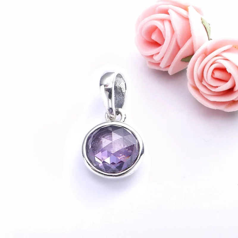 (image pour) Pendentif Gouttelette de Février - PANDORA - 390396SAM - Afficher 2