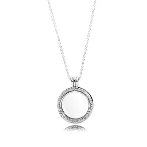 (image pour) Pendentif Médaillon PANDORA Scintillant - 396484CZ-60 - Colliers et pendentifs | PANDORA