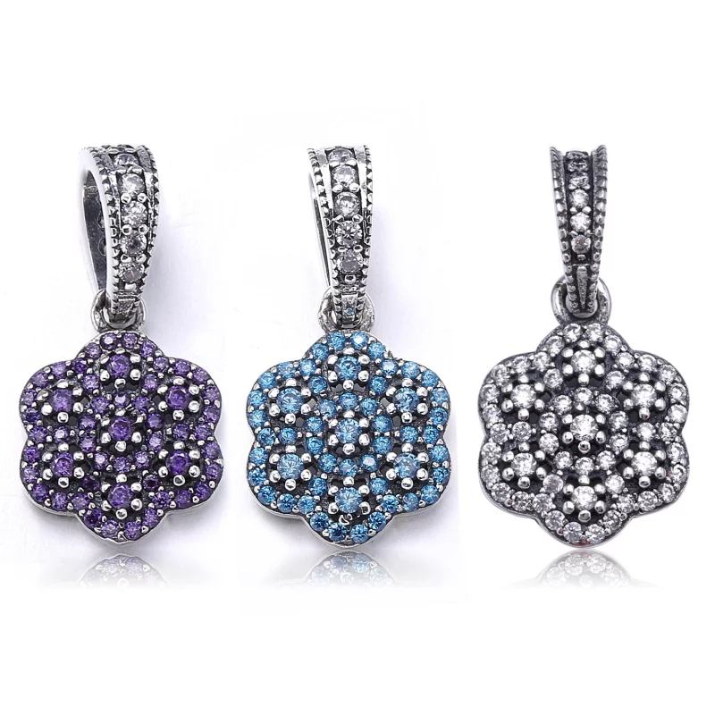 (image pour) Pendentif Pandora Empreintes de Givre 390392CZ - Pendentif Fleur Cristallisée Fe - Afficher 2