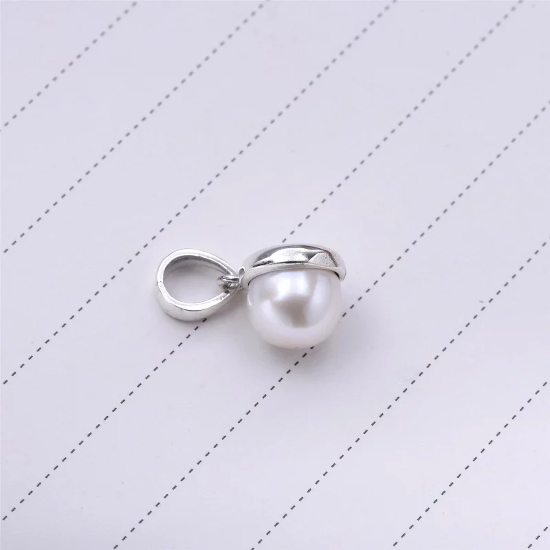 (image pour) Pendentif Gouttelette lumineuse, perle de cristal blanche - PANDORA - 390400WCP - Afficher 3