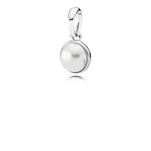 (image pour) Pendentif Gouttelette lumineuse, perle de cristal blanche - PANDORA - 390400WCP