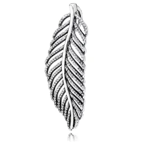 Pendentif Plume - PANDORA - 390350CZ (image pour) Pendentif Plume - PANDORA - 390350CZ