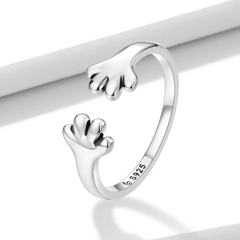 (image pour) Bague ouverte adorable de style Pandora avec un petit chiot - BSR225 - Afficher 2
