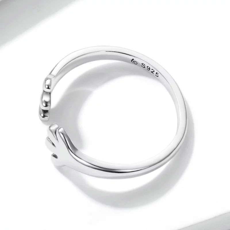 (image pour) Bague ouverte adorable de style Pandora avec un petit chiot - BSR225 - Afficher 4