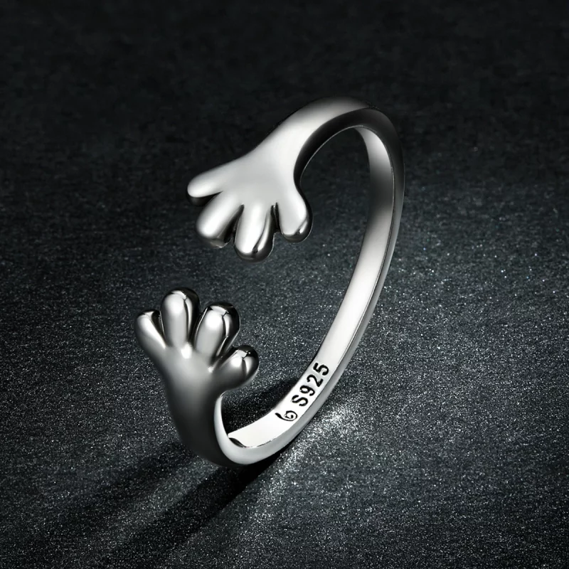(image pour) Bague ouverte adorable de style Pandora avec un petit chiot - BSR225 - Afficher 5