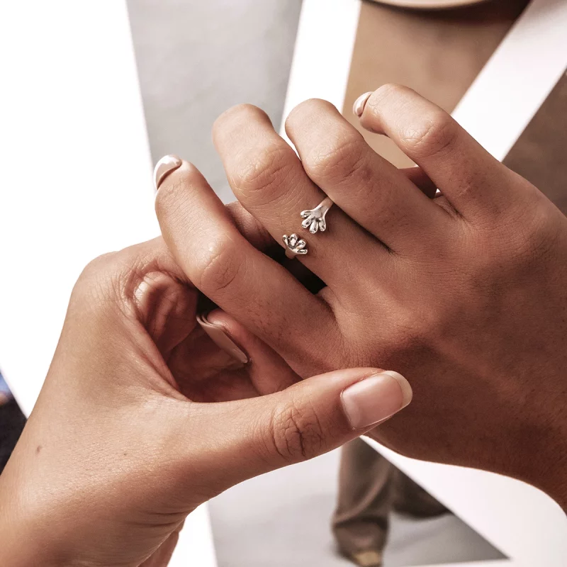 (image pour) Bague ouverte adorable de style Pandora avec un petit chiot - BSR225 - Afficher 8