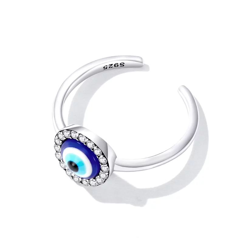 (image pour) Bague ouverte de style Pandora avec œil de diable - BSR254 - Afficher 4