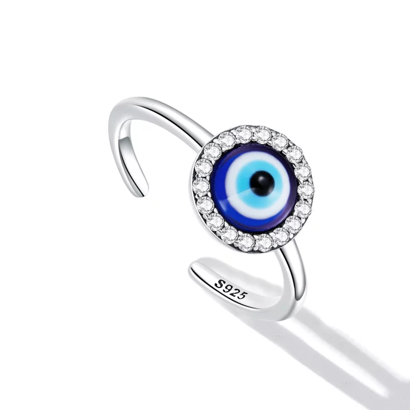 (image pour) Bague ouverte de style Pandora avec œil de diable - BSR254 - Afficher 5