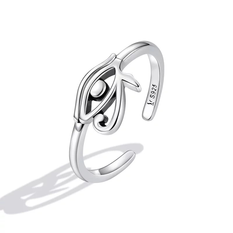 (image pour) Bague ouverte de style Pandora avec l'œil d'Horus - SCR801 - Afficher 2