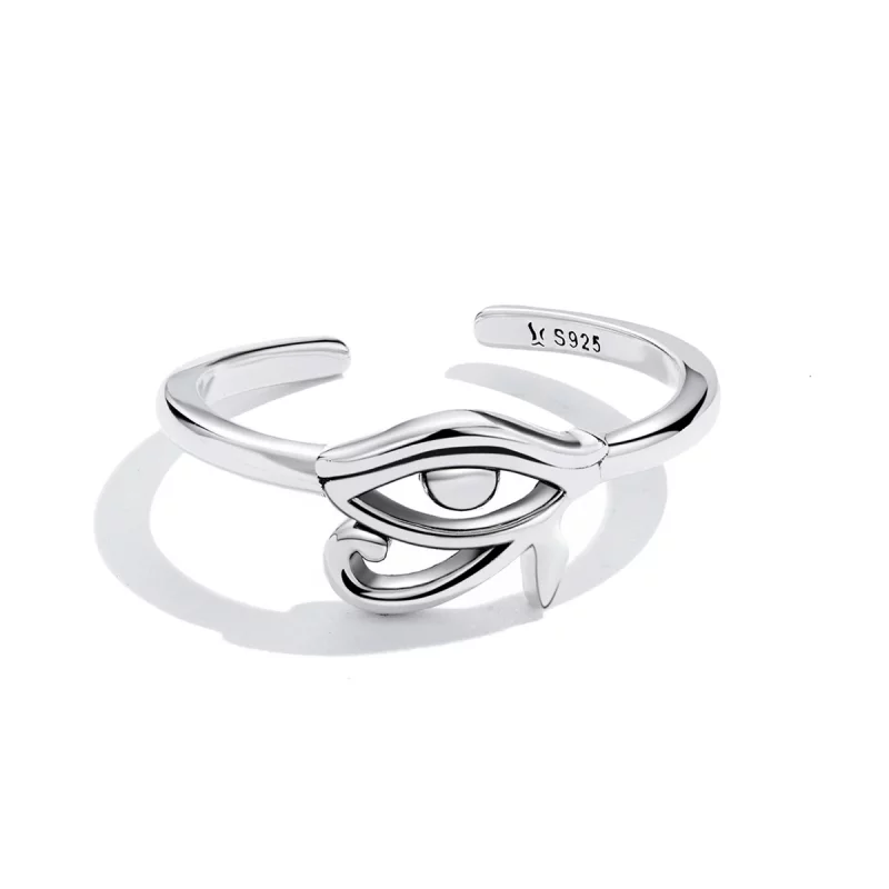 (image pour) Bague ouverte de style Pandora avec l'œil d'Horus - SCR801 - Afficher 3