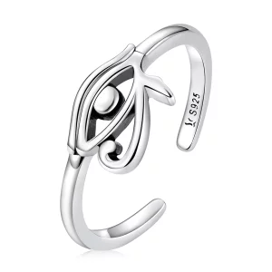 (image pour) Bague ouverte de style Pandora avec l'œil d'Horus - SCR801