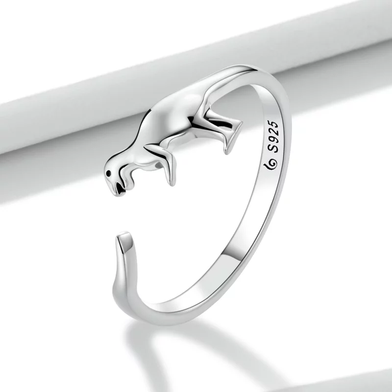 (image pour) Bague ouverte de style Pandora avec motif de dinosaure - BSR226 - Afficher 2