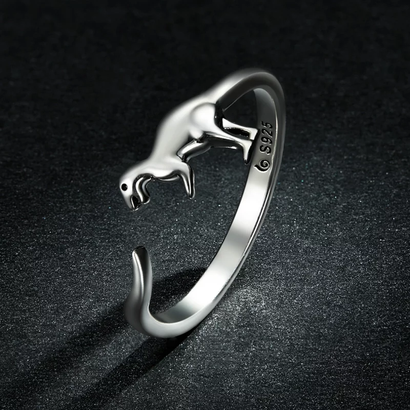 (image pour) Bague ouverte de style Pandora avec motif de dinosaure - BSR226 - Afficher 5