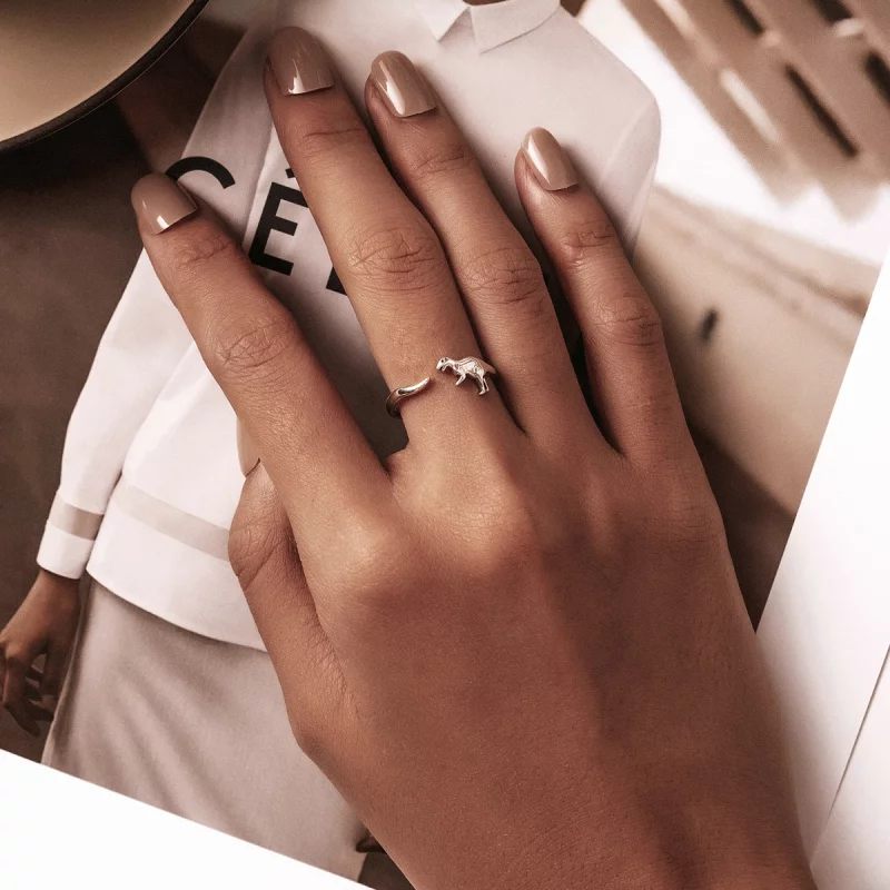 (image pour) Bague ouverte de style Pandora avec motif de dinosaure - BSR226 - Afficher 6