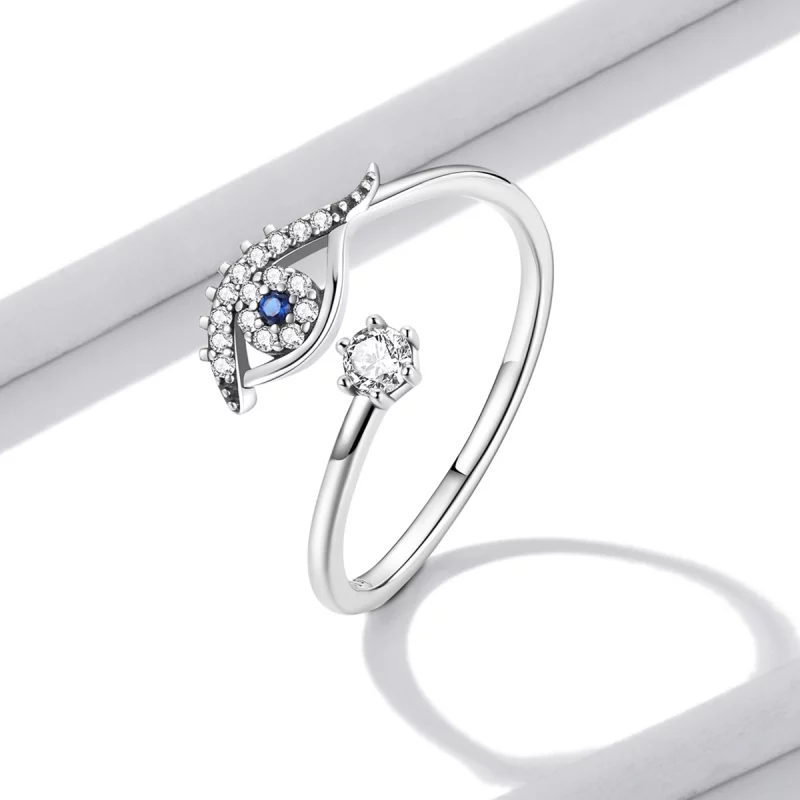 (image pour) Bague ouverte de style Pandora avec un œil de diable - BSR215 - Afficher 4