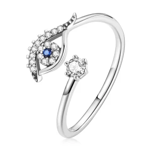 (image pour) Bague ouverte de style Pandora avec un œil de diable - BSR215