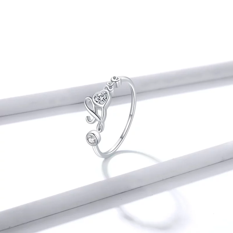 (image pour) Bague ouverte de style Pandora Love - BSR146 - Afficher 4