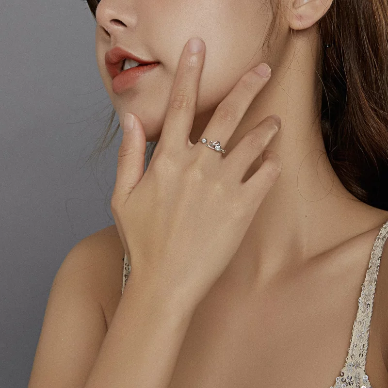 (image pour) Bague ouverte de style Pandora Love - BSR146 - Afficher 6