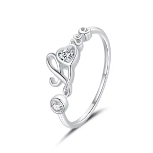 (image pour) Bague ouverte de style Pandora Love - BSR146