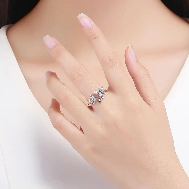 (image pour) Bague ouverte de style Pandora Spirit du Printemps - BSR025 - Afficher 5