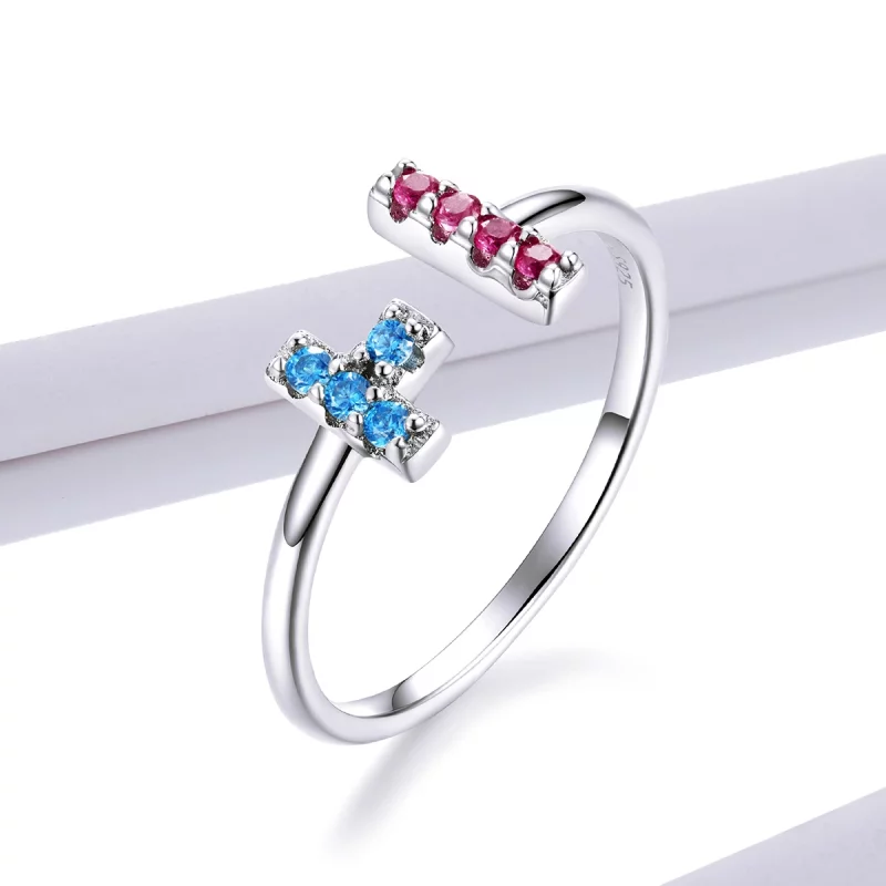 (image pour) Bague ouverte de style Tetris Pandora - BSR114 - Afficher 3