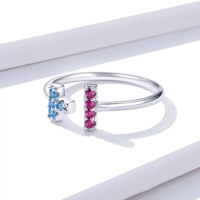 (image pour) Bague ouverte de style Tetris Pandora - BSR114 - Afficher 4