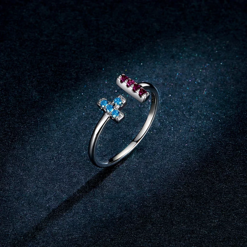 (image pour) Bague ouverte de style Tetris Pandora - BSR114 - Afficher 5