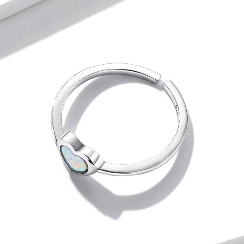 (image pour) Bague ouverte en opale style Pandora - BSR234 - Afficher 3