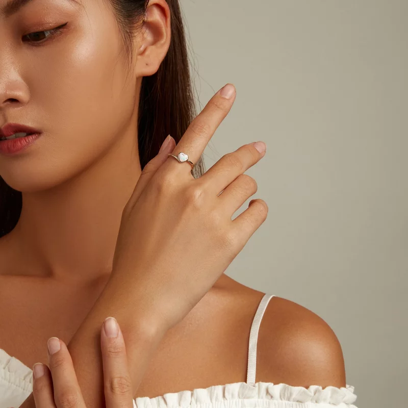 (image pour) Bague ouverte en opale style Pandora - BSR234 - Afficher 6