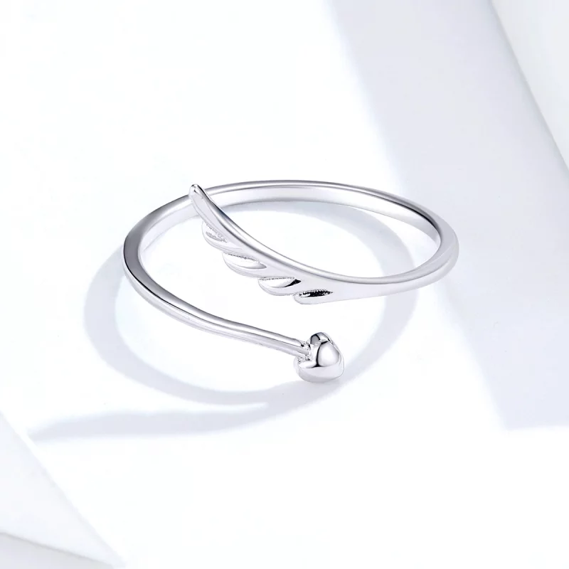 (image pour) Bague Ouverte Style PANDORA Aile d'ange - SCR567 - Afficher 2