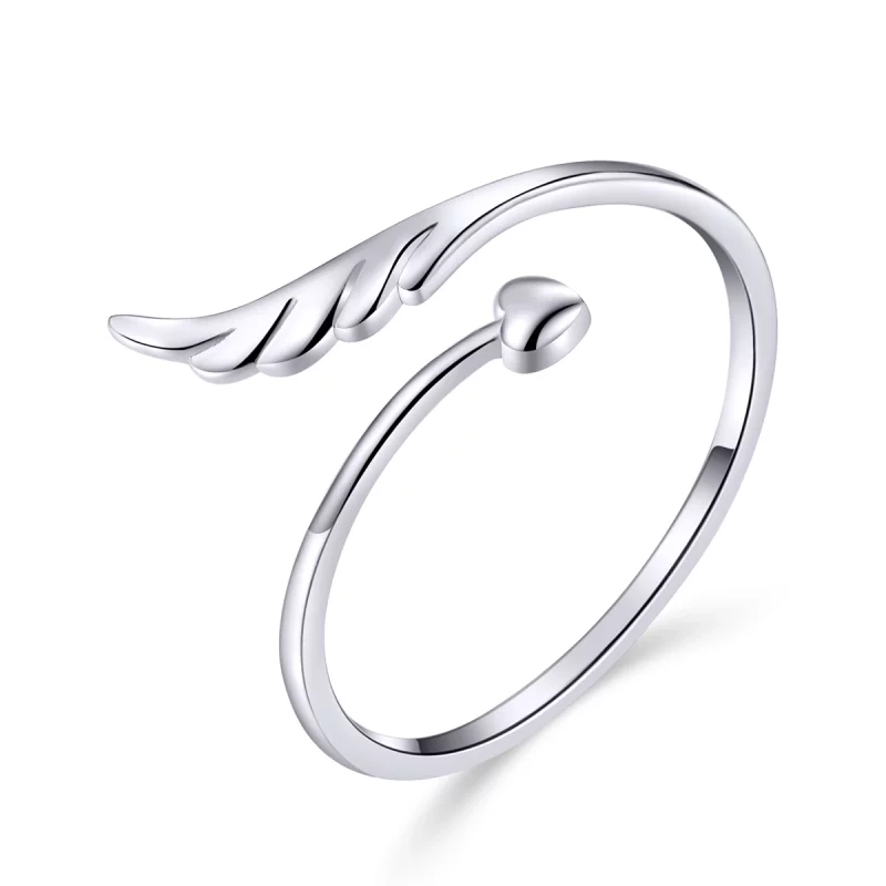 (image pour) Bague Ouverte Style PANDORA Aile d'ange - SCR567