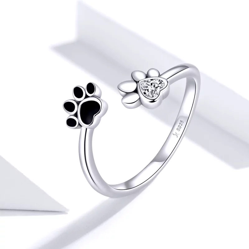 (image pour) Bague Ouverte Style PANDORA amitiés - SCR605 - Afficher 2