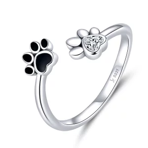 Bague Ouverte Style PANDORA amitiés - SCR605 (image pour) Bague Ouverte Style PANDORA amitiés - SCR605