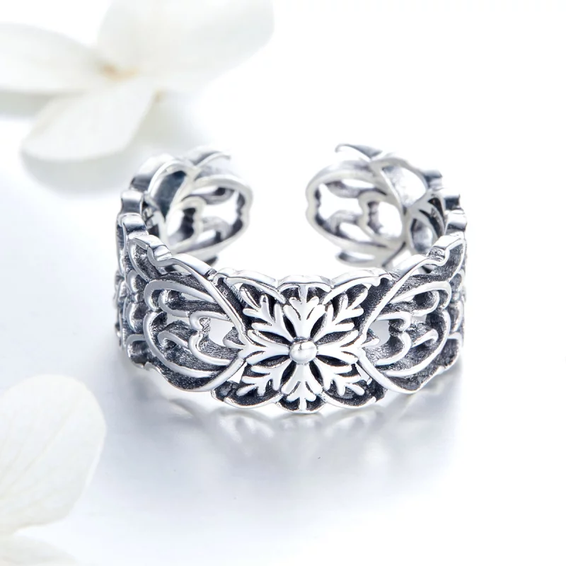 (image pour) Bague Ouverte Style PANDORA Ancien - SCR500 - Afficher 5