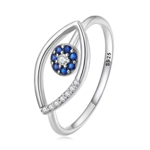 Bague ouverte style Pandora avec œil du diable - SCR875 (image pour) Bague ouverte style Pandora avec œil du diable - SCR875