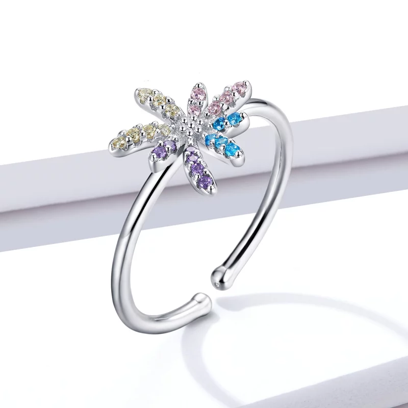 (image pour) Bague ouverte style Pandora avec motif de feux d'artifice - BSR120 - Afficher 2