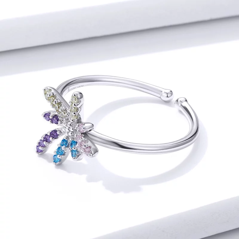 (image pour) Bague ouverte style Pandora avec motif de feux d'artifice - BSR120 - Afficher 4