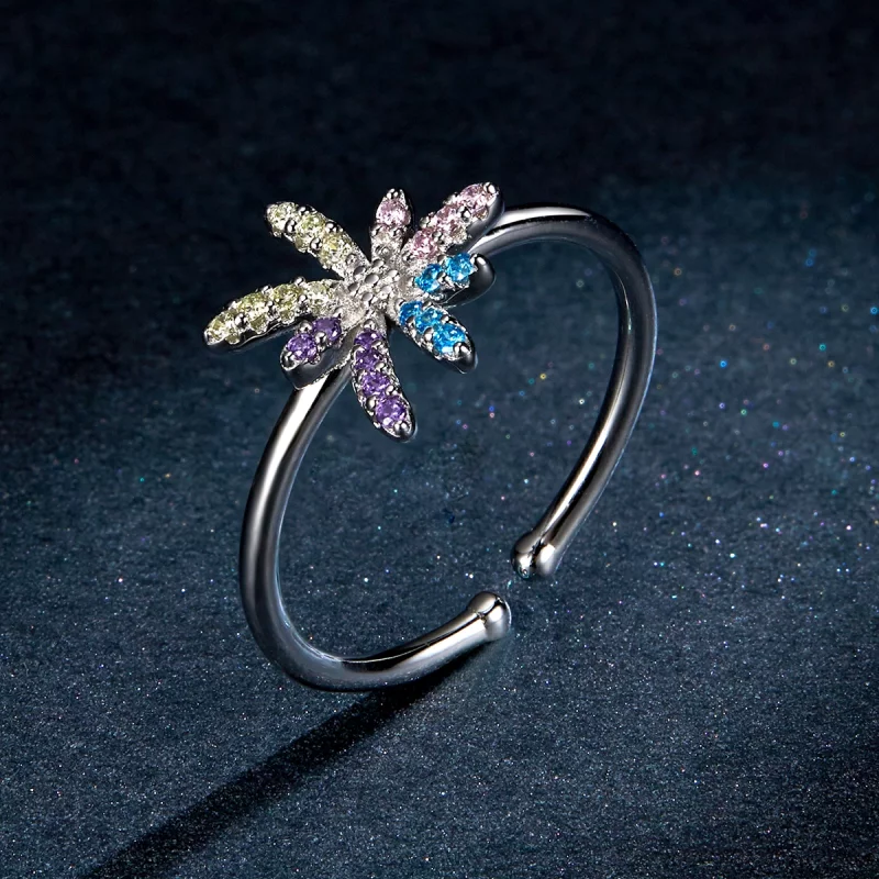 (image pour) Bague ouverte style Pandora avec motif de feux d'artifice - BSR120 - Afficher 5